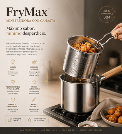 🍟 FryMax™ Mini Freidora Con Canasta