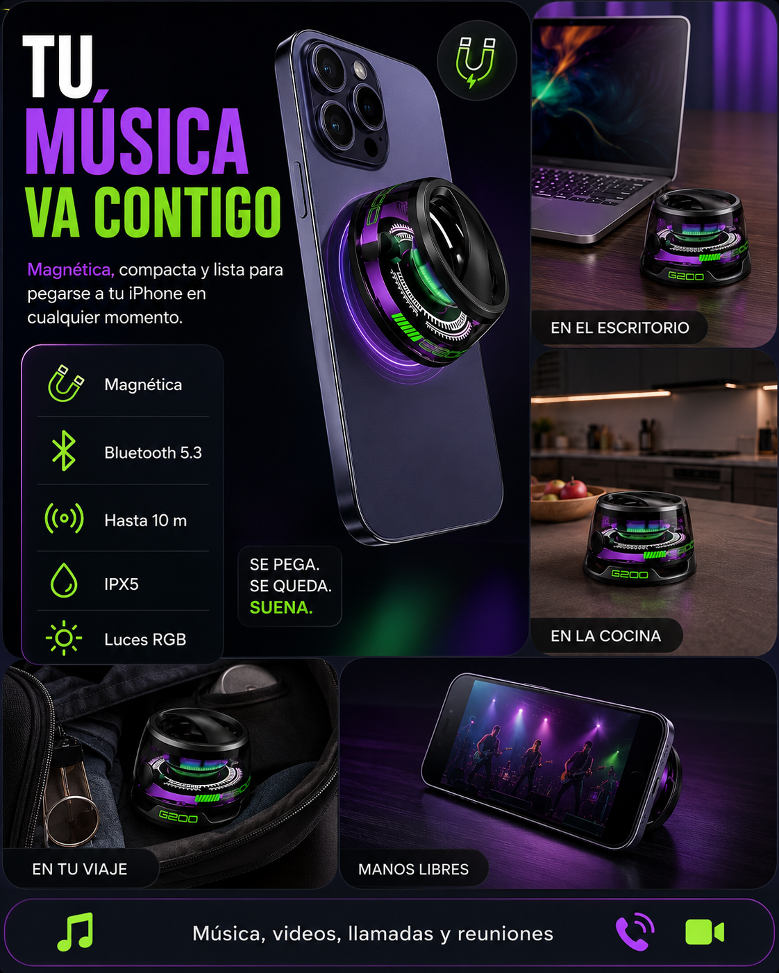 🔊 MagniBeat™ — La bocina que va contigoo