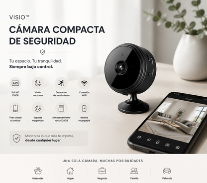Visio™ — Cámara Compacta de Seguridad