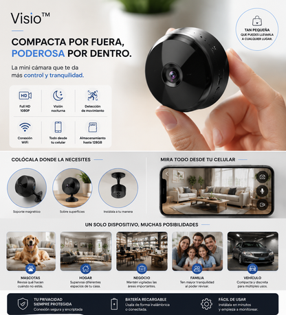 Visio™ — Cámara Compacta de Seguridad