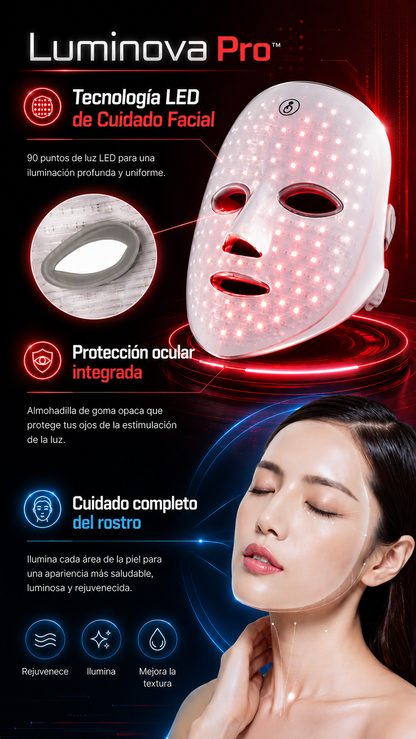 ✨ Luminova Pro™| Mascara Facial con Luz LED