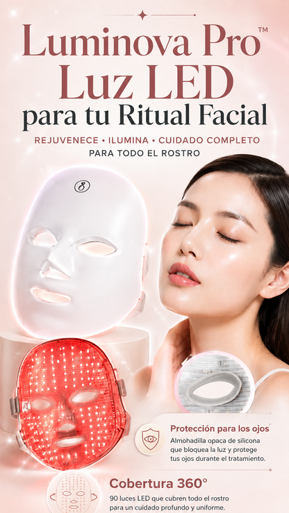✨ Luminova Pro™| Mascara Facial con Luz LED