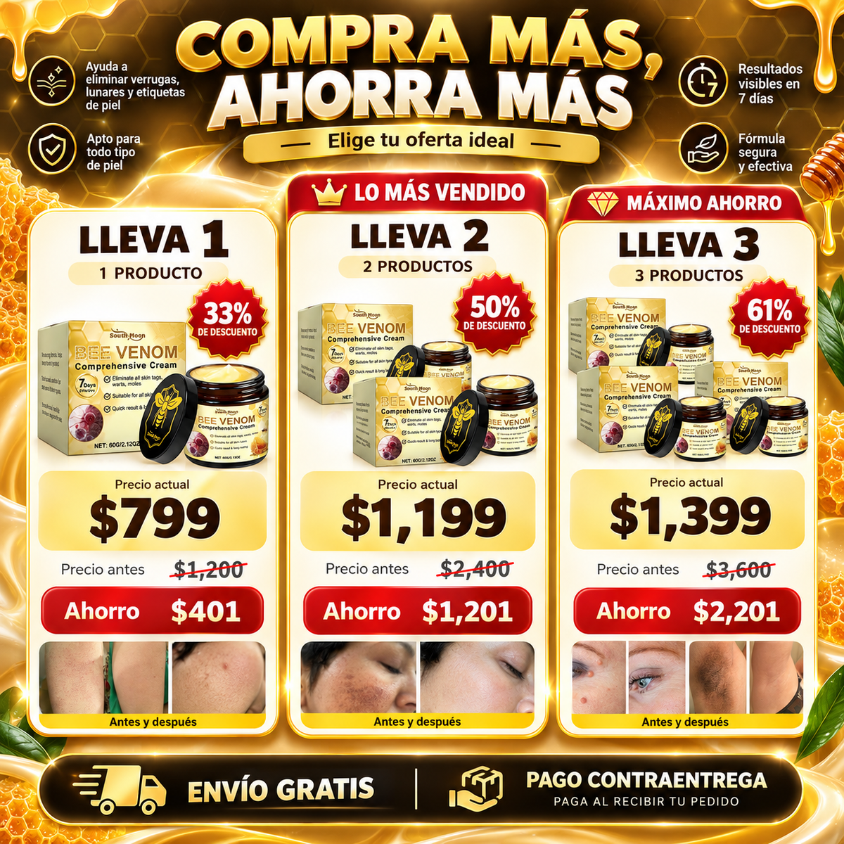 PIEL IMPERIAL™ Crema Reparadora Veneno De Abeja