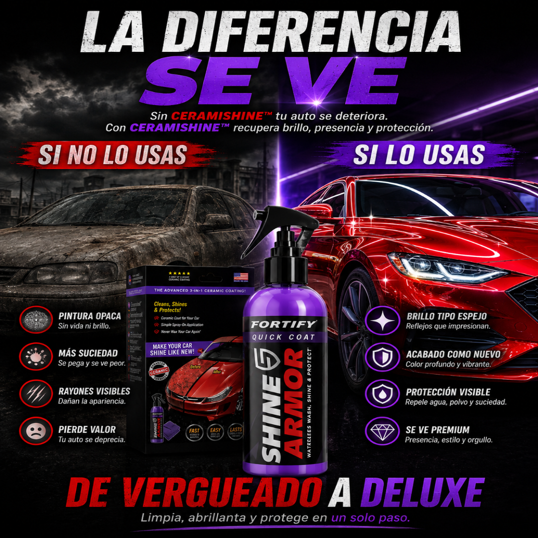 🚗✨ CeramiShine™ — Brillo & Protección 3 en 1