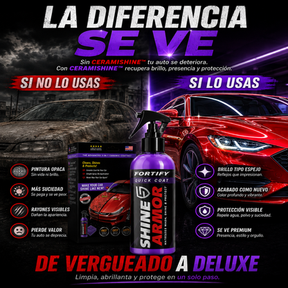 🚗✨ CeramiShine™ — Brillo & Protección 3 en 1