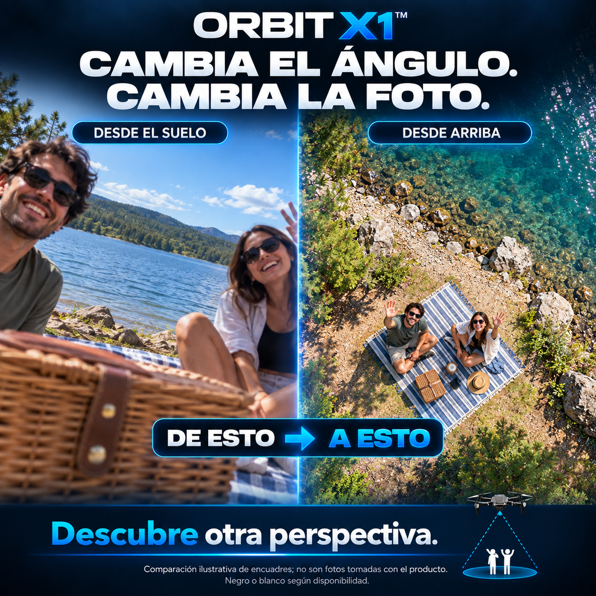 ORBIT X1™ Drone plegable con cámara HD