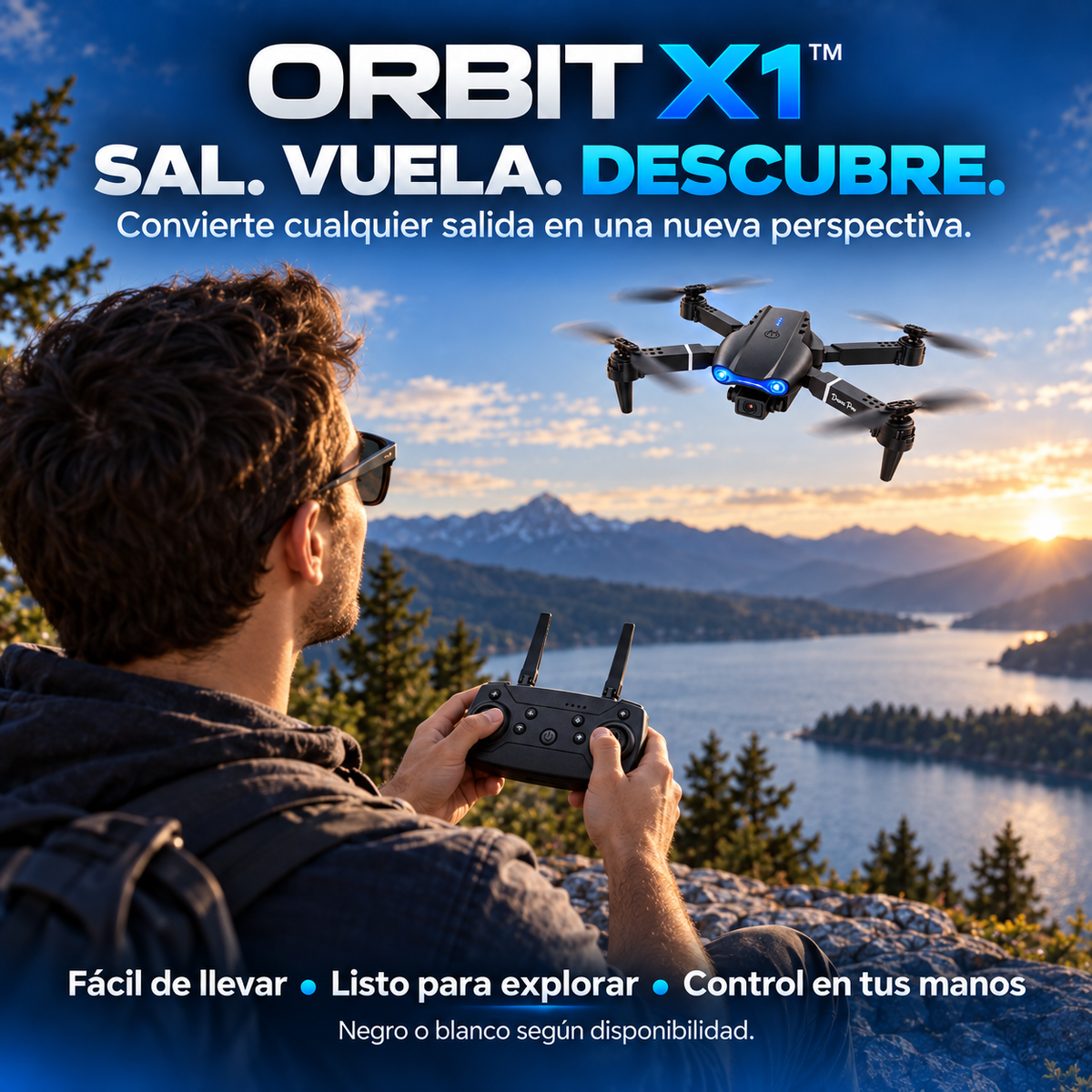 ORBIT X1™ Drone plegable con cámara HD