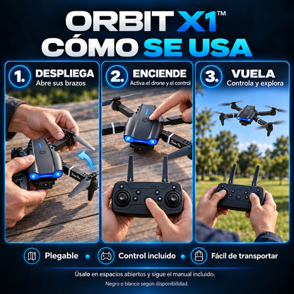 ORBIT X1™ Drone plegable con cámara HD