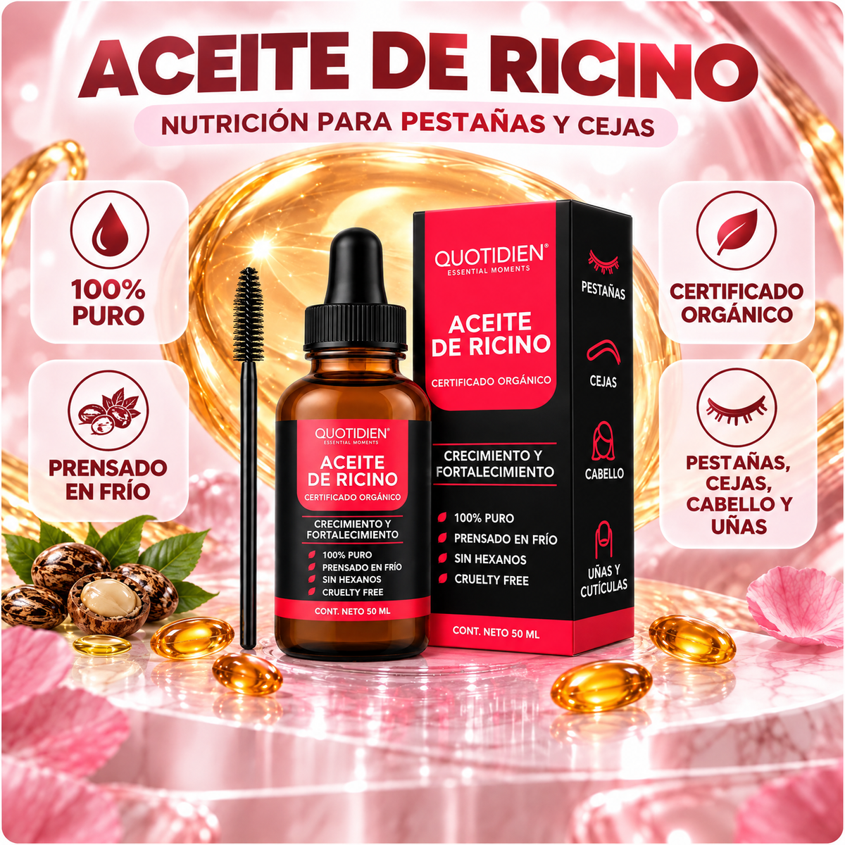 Beneficios del Aceite de Ricino Quotidien